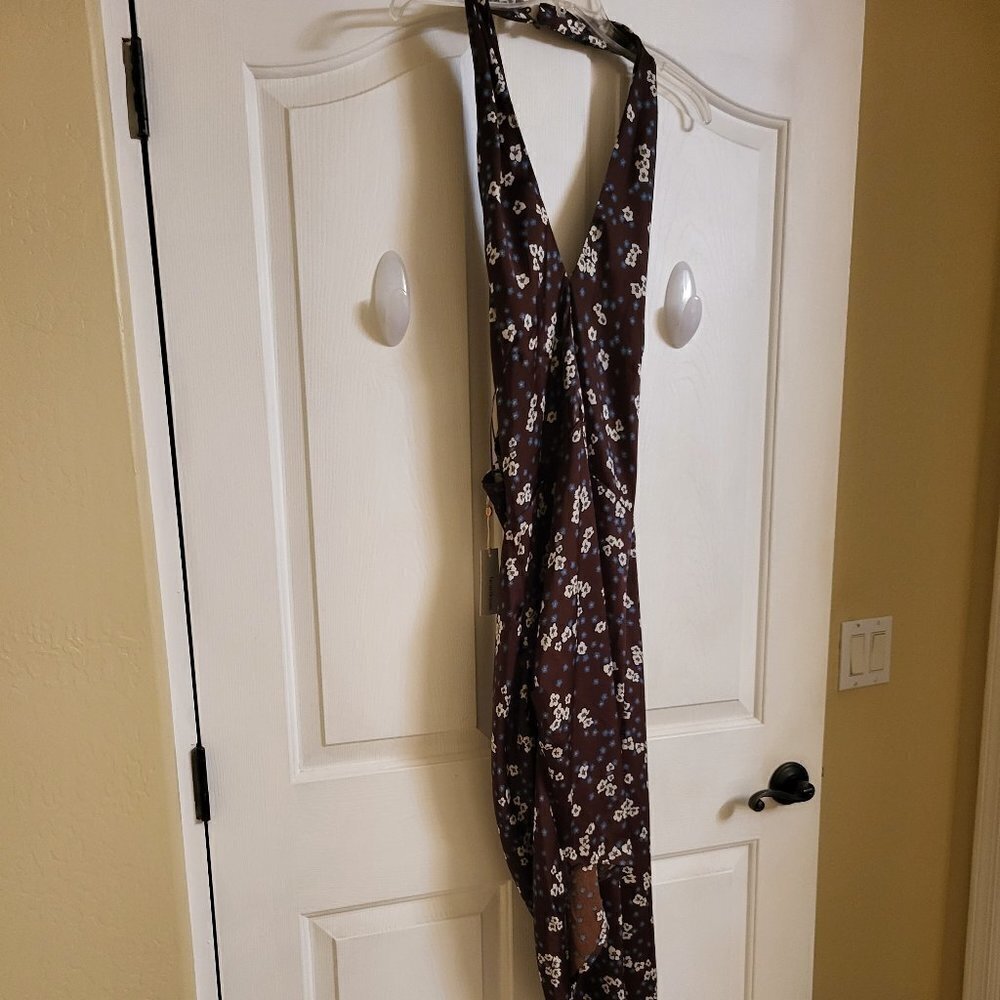Heartloom Miyako Dress in Ganache Dark Brown floral Size Large NWT - Picture 5 of 11